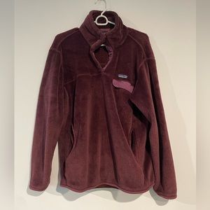 Patagonia pull over button up fleece